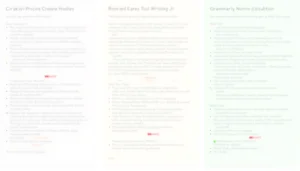 ChatGPT vs Notion AI vs Grammarly comparison chart for writing tools