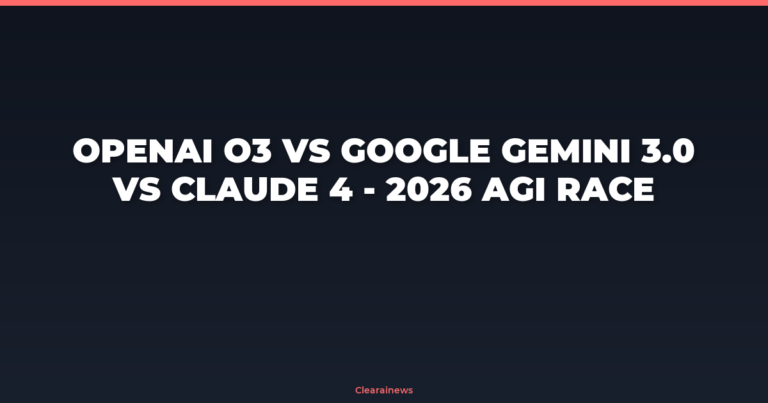 OpenAI o3 vs Google Gemini 3.0 vs Claude 4 – 2026 AGI Race