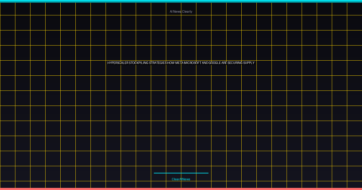 Hyperscaler Stockpiling Strategies: How Meta, Microsoft, and Google Are Securing Supply