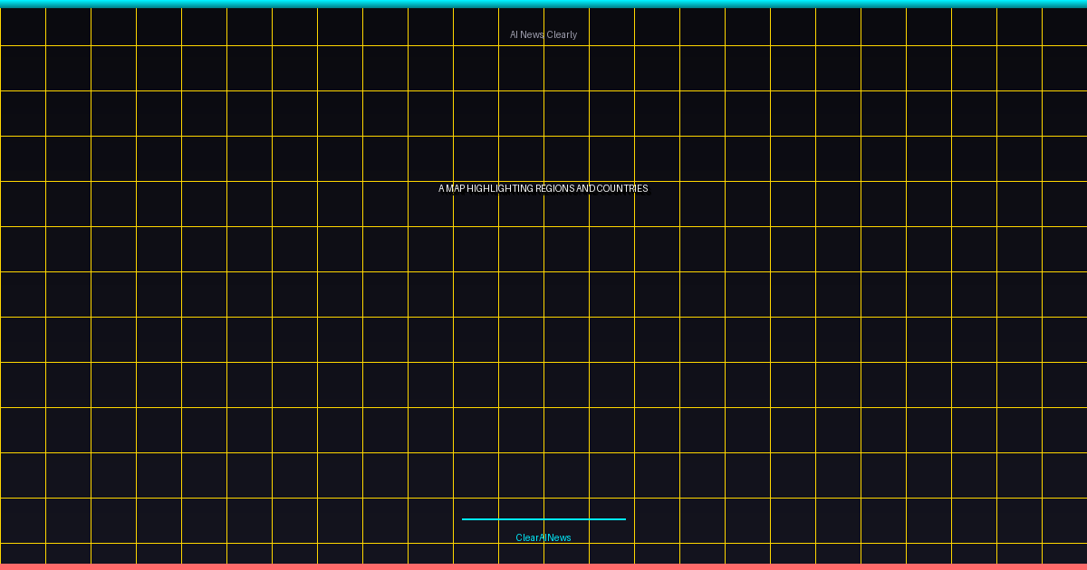 AI chip wars latest news - A map highlighting regions and countries with significant AI chip manufacturing 
