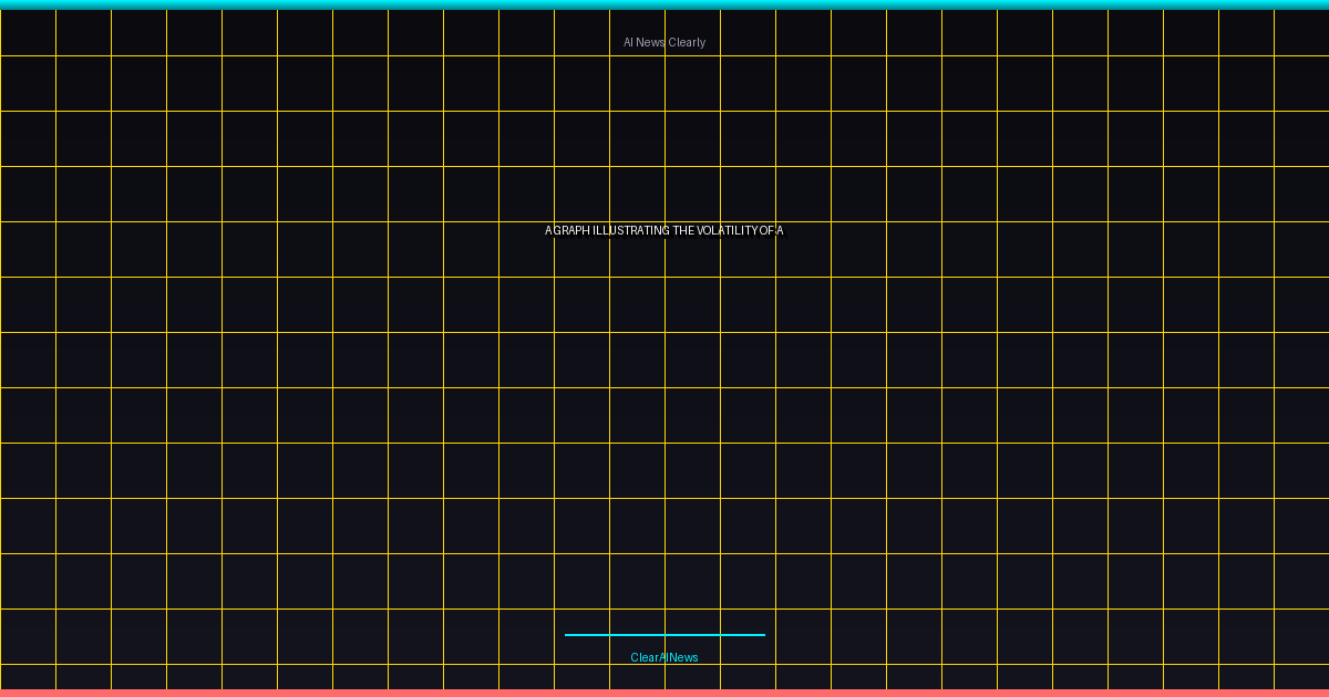 AI funding rounds this month - a graph illustrating the volatility of AI stock prices over the past year, with 
