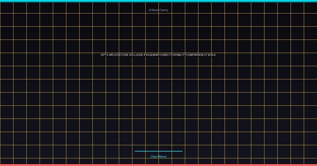 GPT-5 Architecture vs. Claude 4 vs. Gemini 3: Direct Capability Comparison at Scale