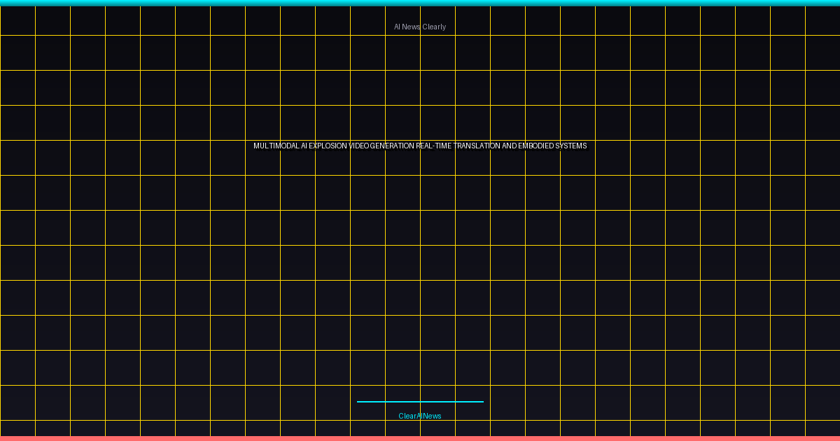 Multimodal AI Explosion: Video Generation, Real-Time Translation, and Embodied Systems