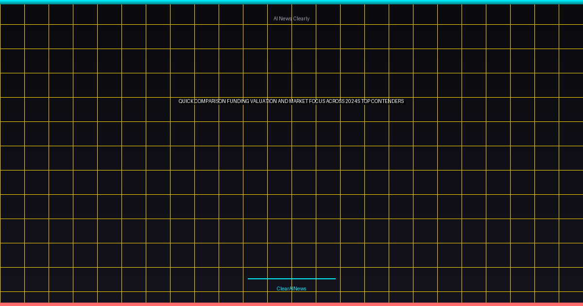 Quick Comparison: Funding, Valuation, and Market Focus Across 2024's Top Contenders