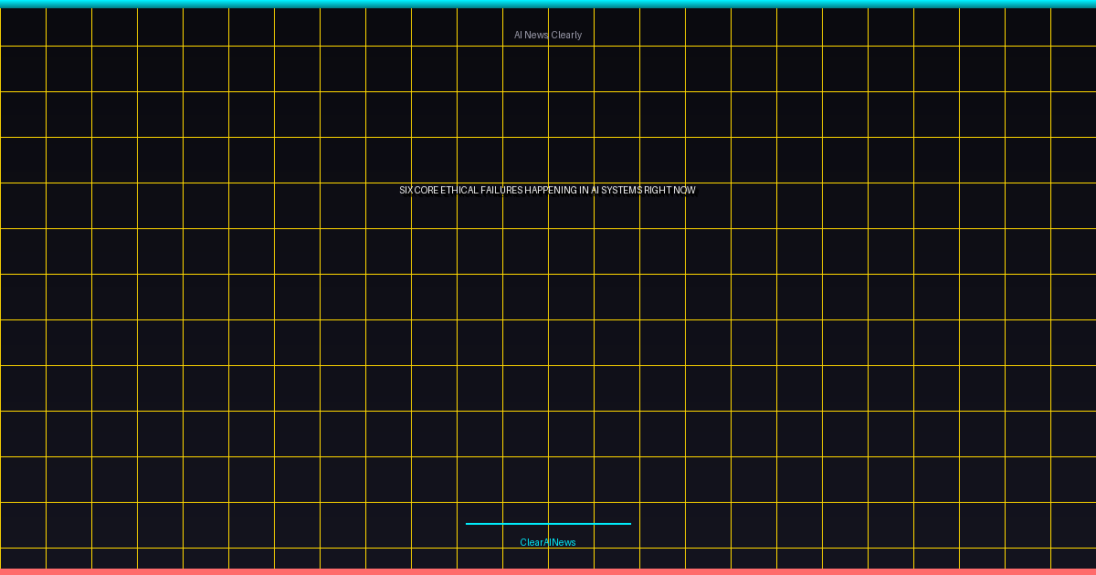 Six Core Ethical Failures Happening in AI Systems Right Now