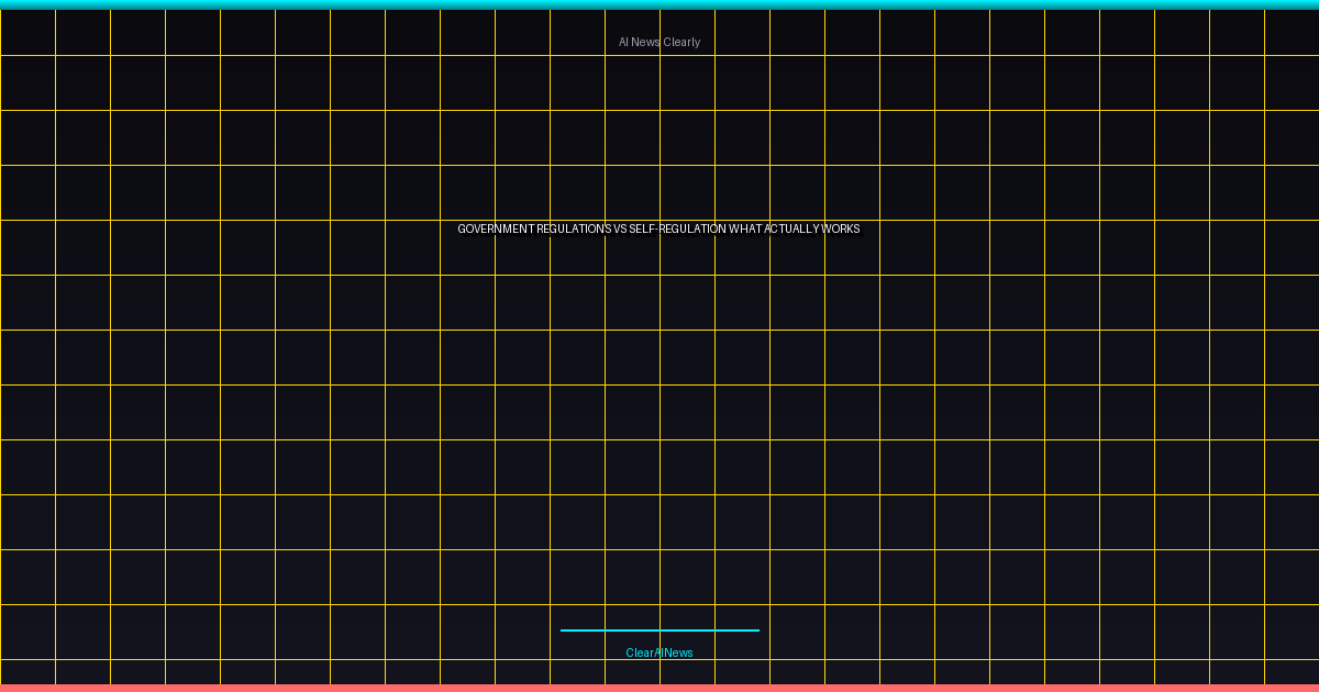 Government Regulations vs. Self-Regulation: What Actually Works