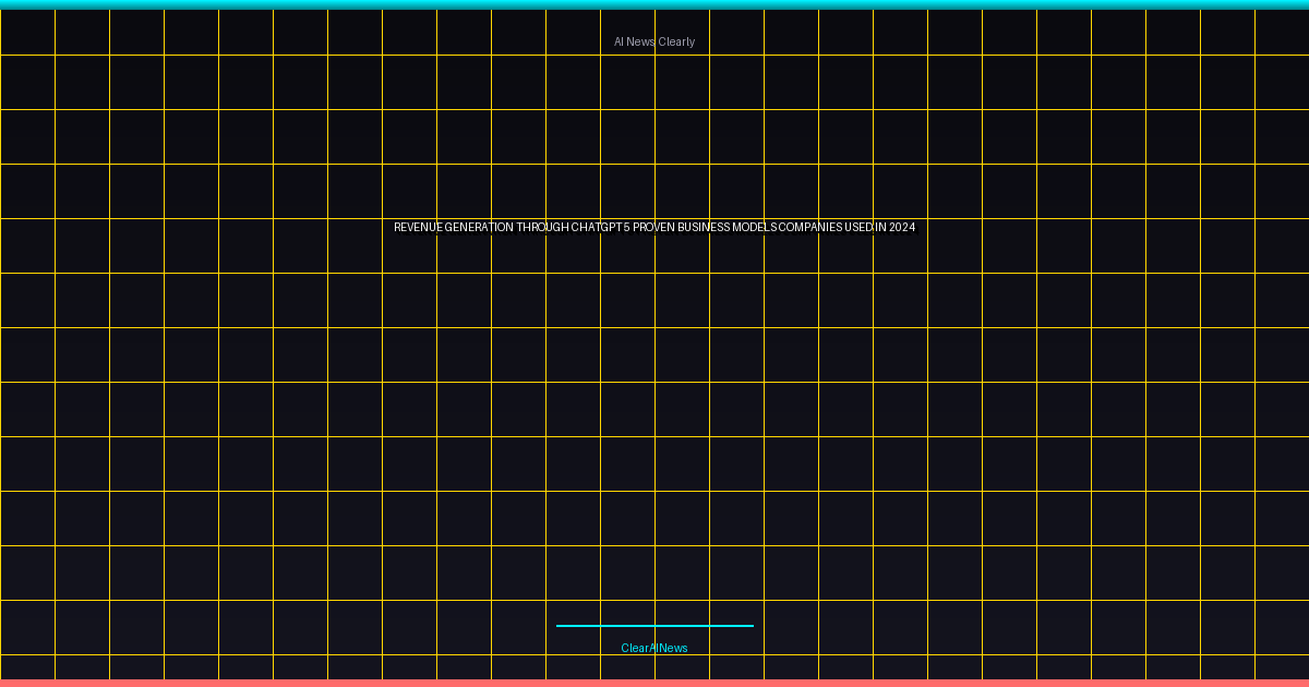 Revenue Generation Through ChatGPT: 5 Proven Business Models Companies Used in 2024