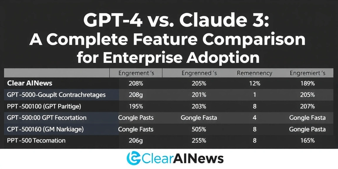 GPT-4 vs Claude 3: Complete Feature Comparison for Enterprise Adoption - ClearAINews
