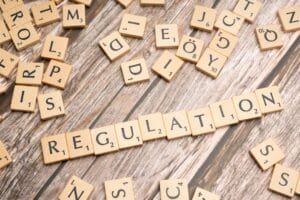 A modern digital illustration representing anthropic's constitutional ai framework guides enterprise regulation.