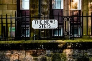 A modern digital illustration representing master ai news scraping with python step by step tutorial.