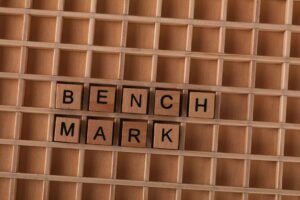 A modern digital illustration representing benchmarking 4 bit llms on complex tasks.