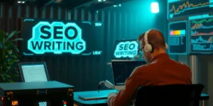 Illustration for SEO writing tool (like SEO Writing AI)