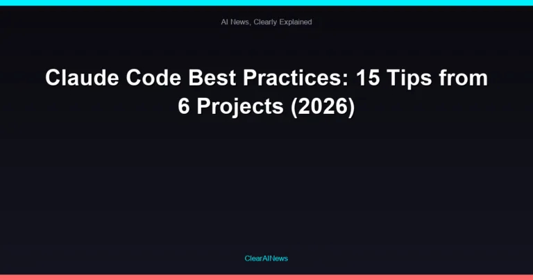 Claude Code Best Practices: 15 Tips from 6 Projects (2026)