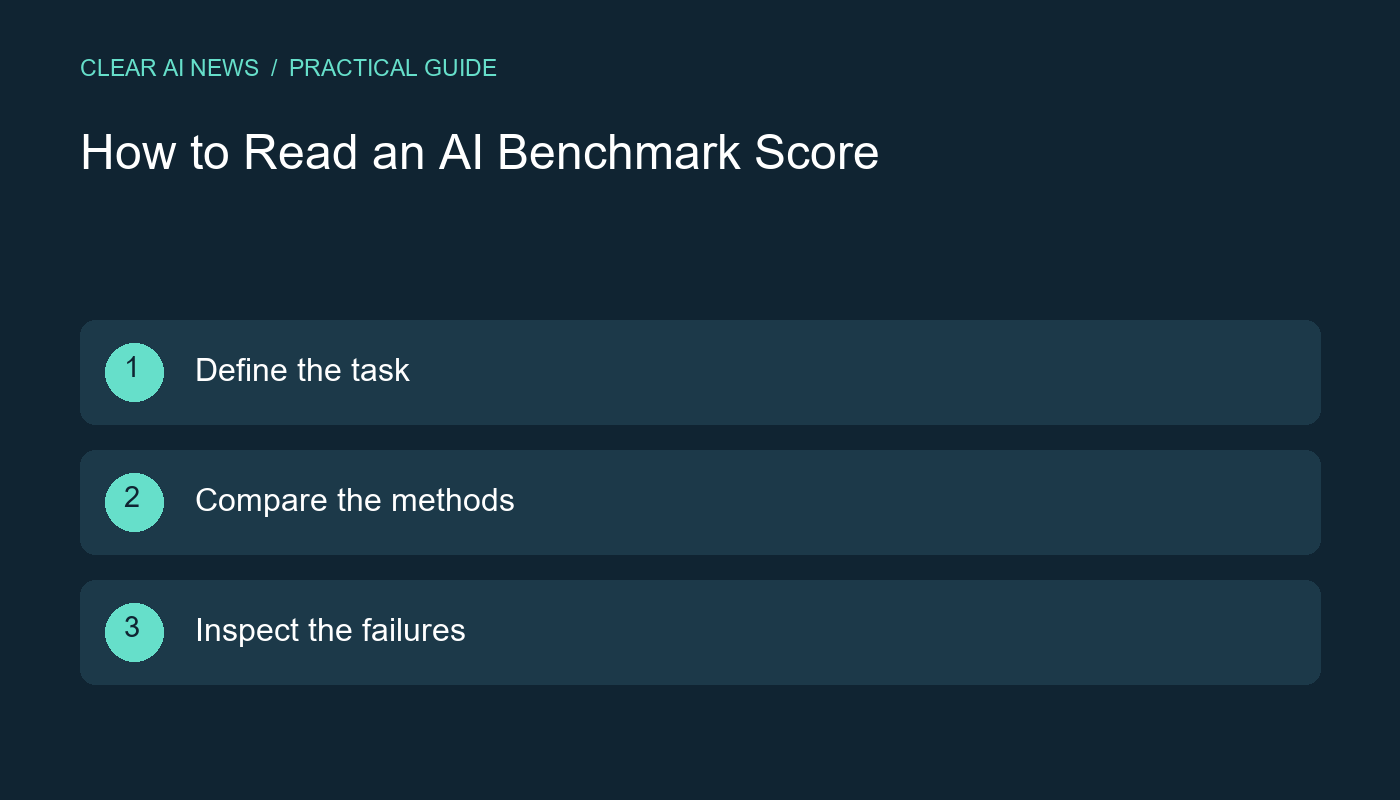Three steps: Define the task; Compare the methods; Inspect the failures.